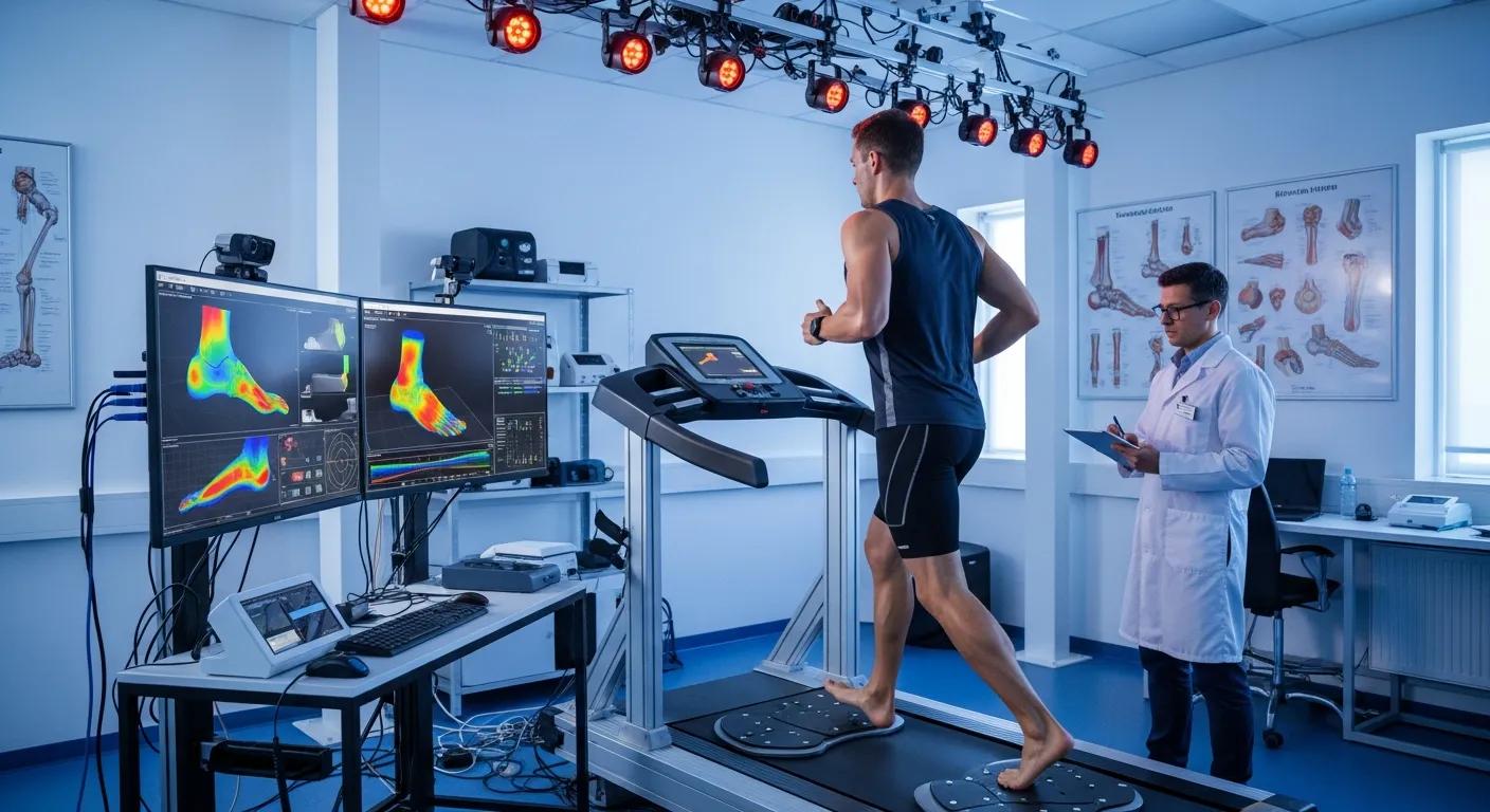 athlete foot analysis / biomechanical test